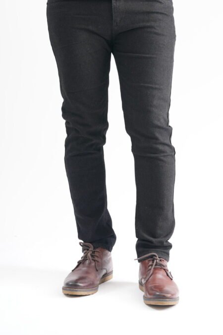 Mens Black Distressed Jeans